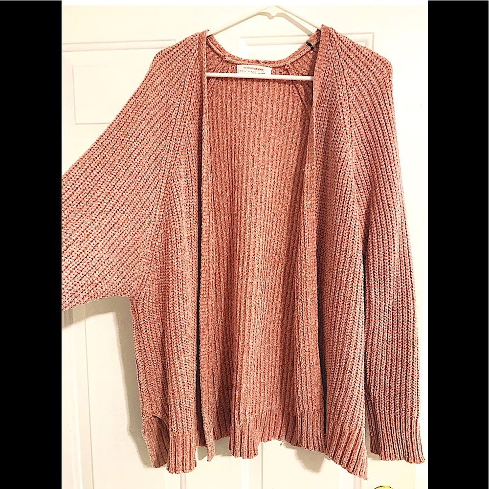 Fuzzy Pink Cardigan